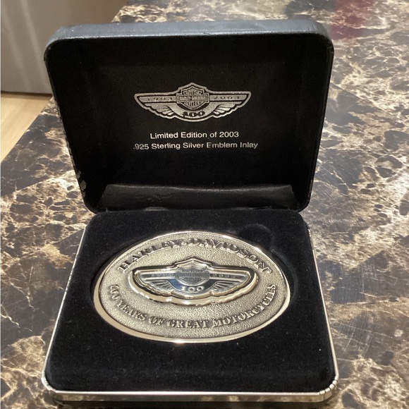 Harley-Davidson Other - Harley-Davidson Silver and Black Limited Edition Belt Buckle